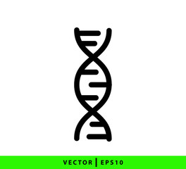 DNA icon vector logo design template