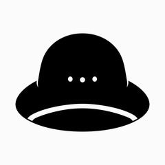 Safari and sun pith helmet for tropical traveler