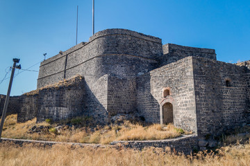 Main citadel, heart of Kars Castle. Almost unattackable, it was built in 1153 from black basalt...