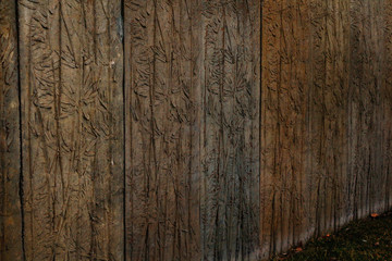 Beautiful vintage wall. Wooden edged wall.