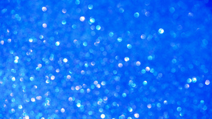 Naklejka na ściany i meble Banner Abstract glitter Christmas blue background. Shiny gradient with banner copy space.
