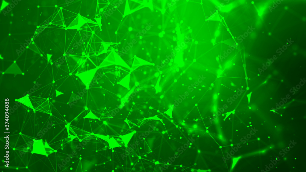 Poster abstract background dot and connect line for cyber technology futuristic and network connection conc