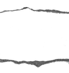 torn paper isolated on white background