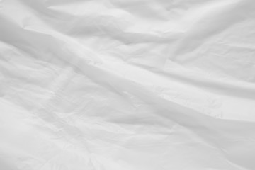 White plastic bag background texture close up