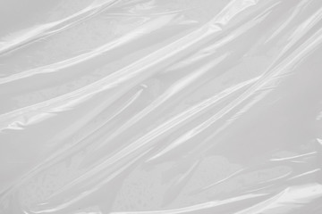 Fototapeta premium White plastic film wrap texture background
