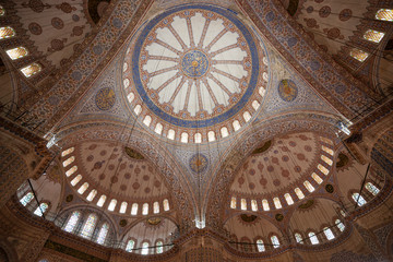 Fototapeta na wymiar Mezquita azul (Sultan Ahmeth Camii) año 1616. Estambul.Turquia. Asia.