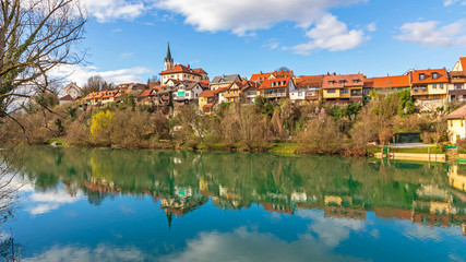 Fototapeta na wymiar Calm Krka River Slovenia