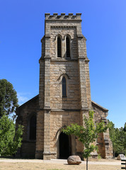 Fototapeta na wymiar The historic Christ Church (built 1864) in Beechworth, Victoria, Australia. 