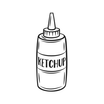 Tomato ketchup outline icon