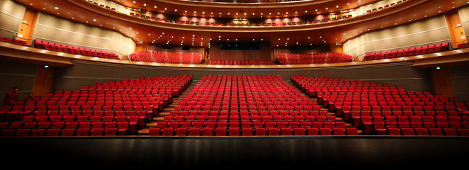 Empty theater auditorium
