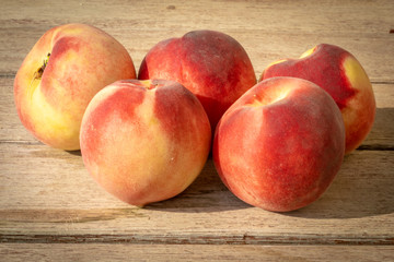 Fototapeta na wymiar organic peach directly from the farm