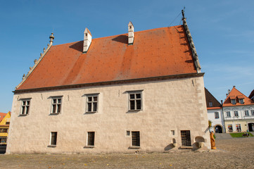 Fototapeta na wymiar Gothic-Renaissance town hall in Bardejov