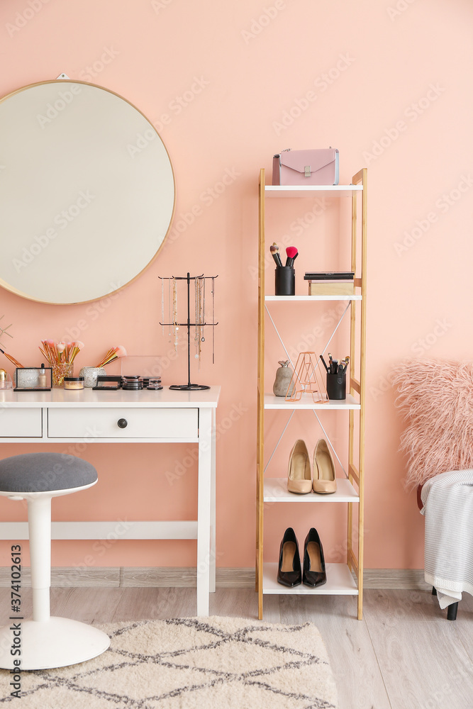 Canvas Prints Stylish interior of modern dressing room