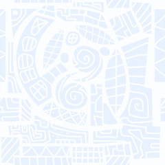 Abstract geometric seamless pattern in scandinavian style. Illustration