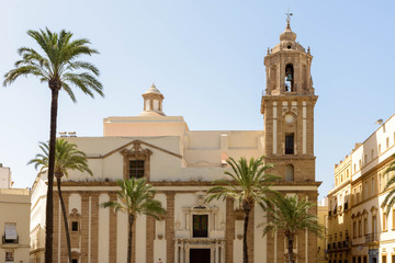 Fototapeta na wymiar Cadiz, a beautiful city in southern Spain on the Andalusian coast.