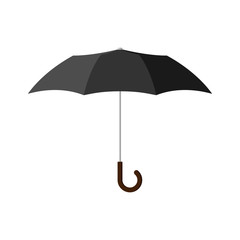 Umbrella vector icon isolated on white background.