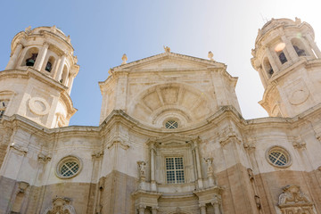 Cathedral of Cadiz, a beautiful city in southern Spain on the Andalusian coast.