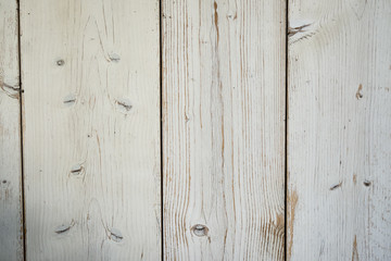 wooden plank panel with knots, white wood texture background