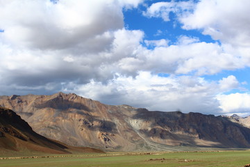 landscape with sky and clouds