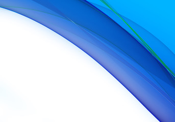 Abstract background waves. White and azure blue abstract background for wallpaper or business card