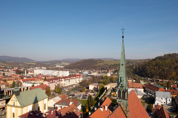 Fototapeta premium contemporary urban landscape of Bardejov