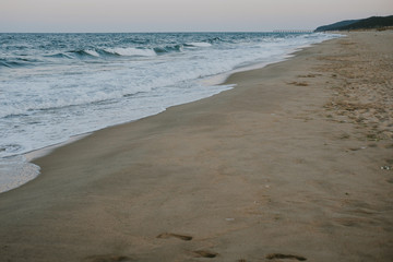 footprints in the sand