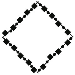 
A decorative frame for wall hanging and interior decor, hand drawn design
