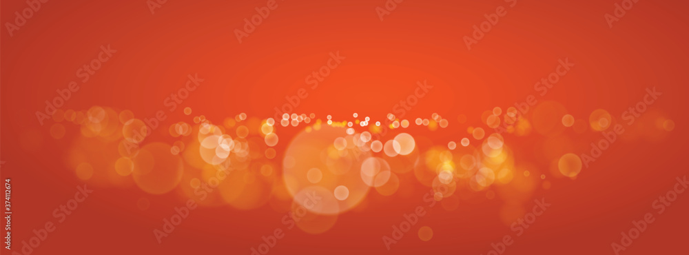 Poster beautiful bokeh blurred lights vector abstract background with defocused transparent lights effect.