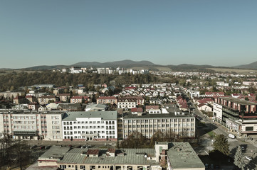 Fototapeta na wymiar contemporary urban landscape of Bardejov