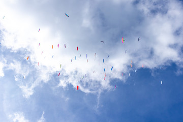 Wettbewerb im Gleitschirmfliegen