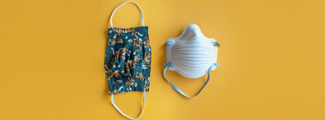 Face mask comparison banner