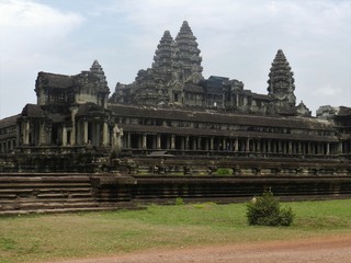 Fototapeta na wymiar Side elevation, Angkor Wat