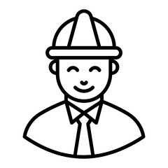 
Architect vector style, builder concept 
