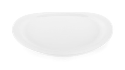 white plate isolated on white background