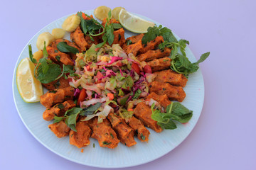 delicious urfa cigkofte on the plate