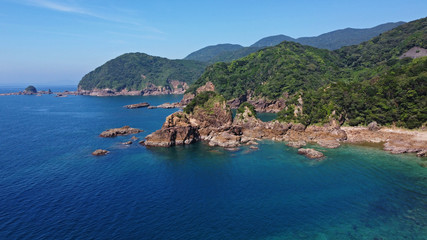Obraz premium 妙見浦の空撮