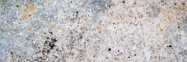 white grunge painted metal texture of a junk car body, panoramic web banner