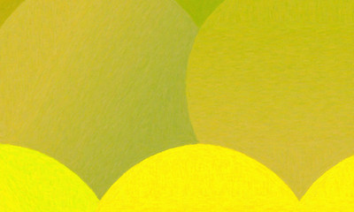 Lemon green circle impasto background, digitally created.