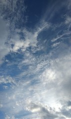 blue sky with clouds