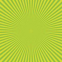 Fototapeta premium Abstract green sunburst