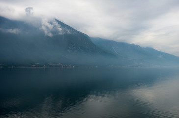 Fototapeta na wymiar Nature of Garda lake - Italy