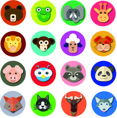 Fototapeta premium Animal Icons