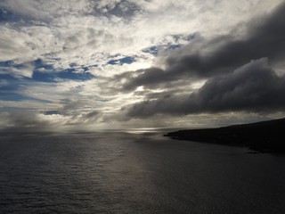 伊豆大島の溶岩でできた海岸