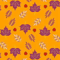 Vector illustration on an autumn theme