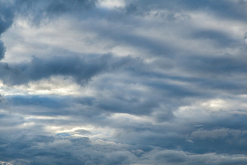 Fototapeta na wymiar Stormy cloudy sky texture background