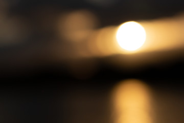 illustraion eau orange vagues