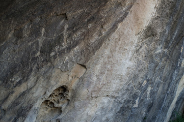 Rock Art, Petroglyphs, Carvings in Gobustan, Azerbaijan