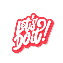 Let's do it. Vector lettering.