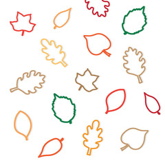 Naklejka premium autumn leaves background- vector illustration