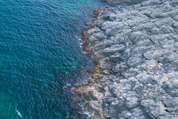 Ulleung, South Korea - 04.27.2020 - Seacoast on Ulleung island